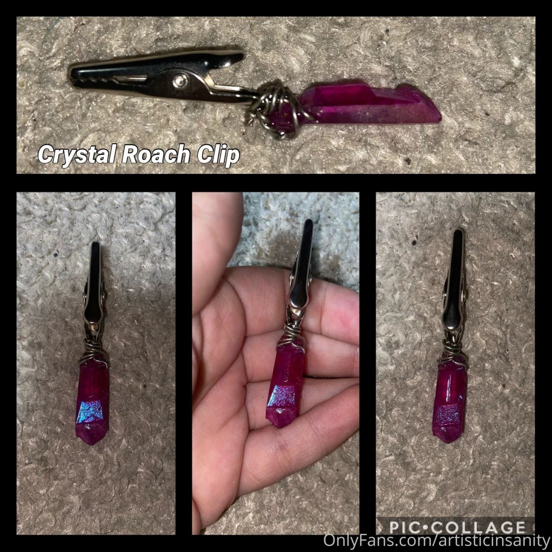The crystal roach clips i was working on part 4 