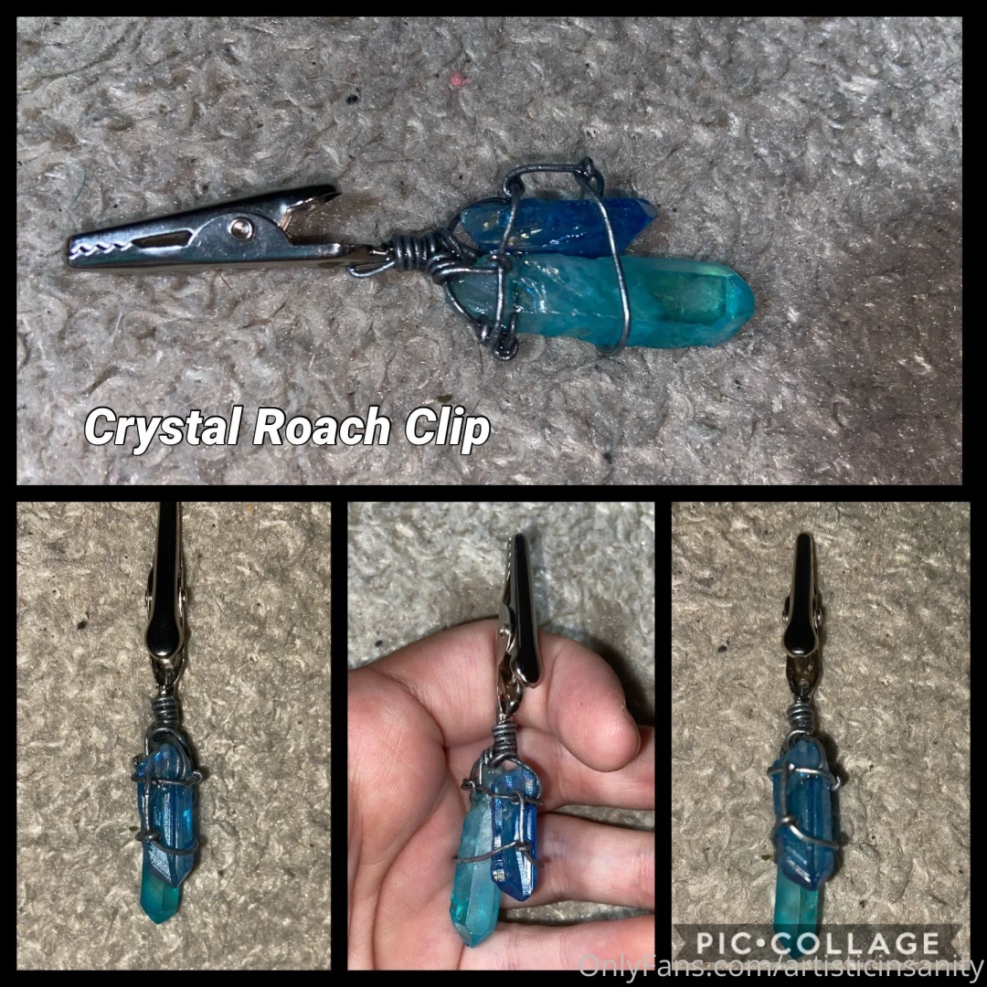 The crystal roach clips i was working on part 3 