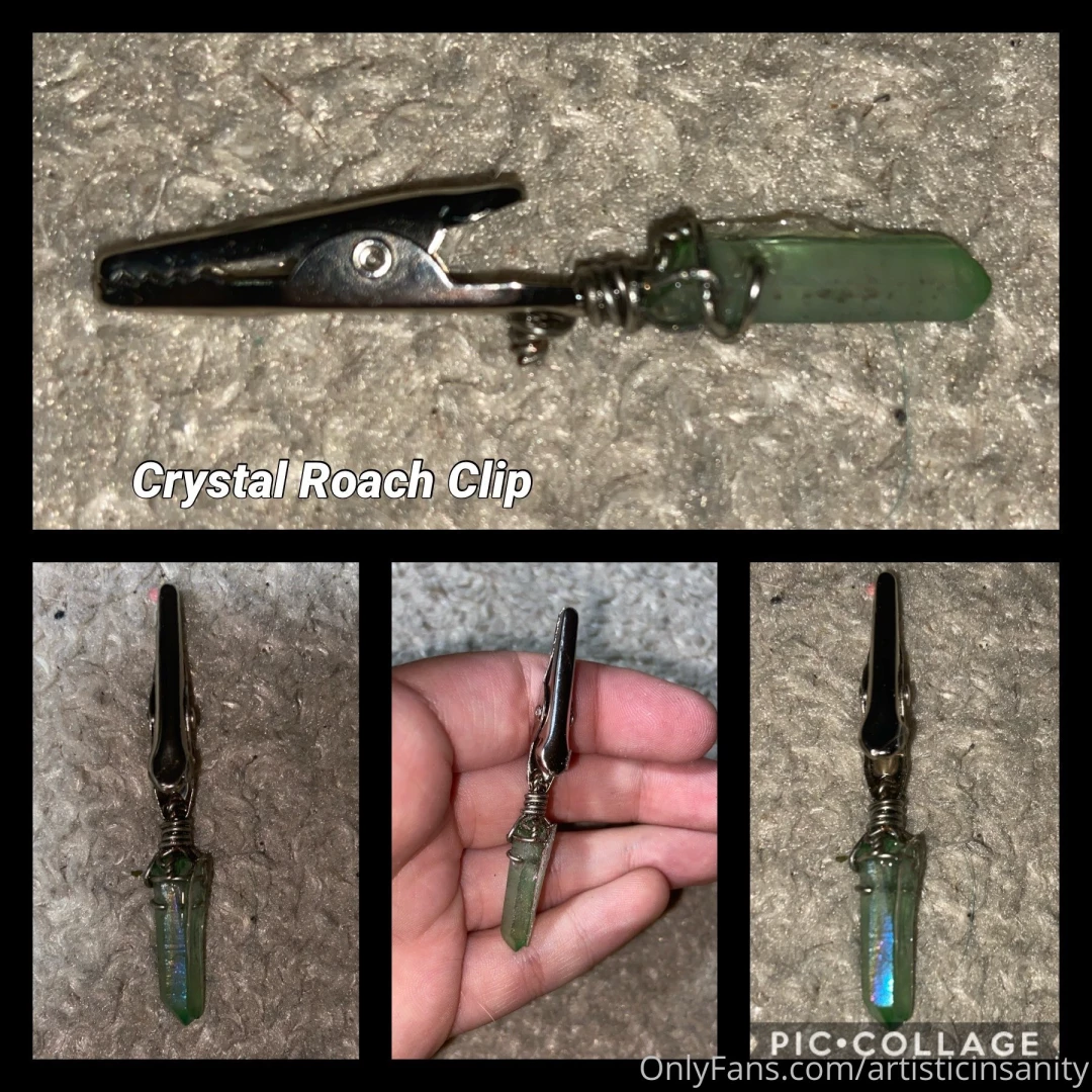 The crystal roach clips i was working on part 1 