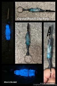 The crystal roach clips i was working on