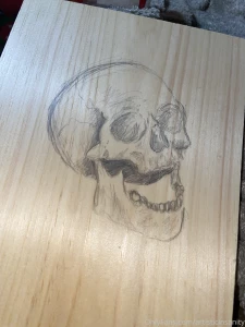 Sketch to try to wood burn