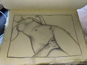 Some more artistic nude self portraits of me drawn in pencil if youd part 1
