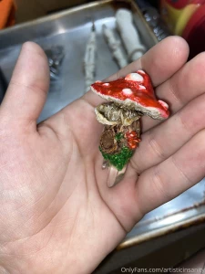 Lil mushi sculpey clay glows in the dark