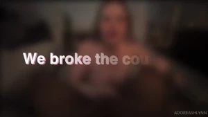 We fucked so hard we broke the couch full-length 18min sextape we part 1