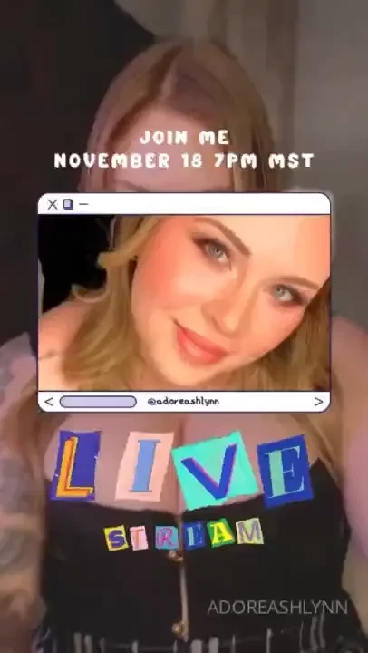 Going live this saturday november 18th 7pm mst free to join panty 