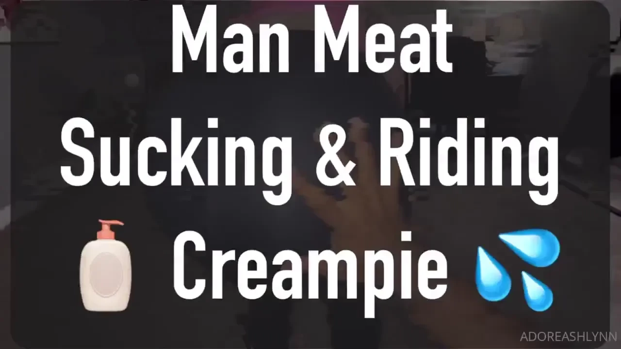 Finally a new creampie b g video with my man meat we did a fun little 