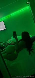 One hand on the phone the other where