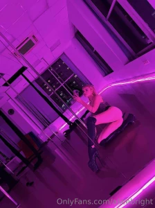 More and more neon light with me in higheels don t like to be alone in