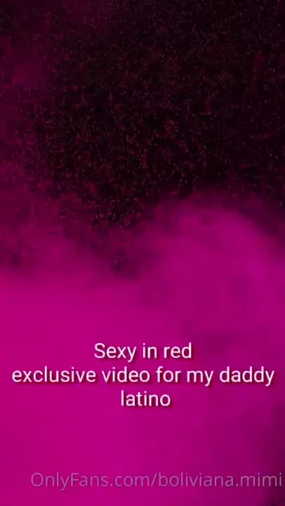 - sexy in red video for my latin daddy pussy and ass masturbation so 