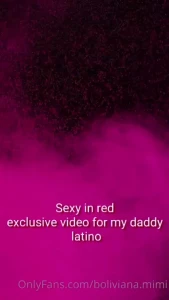 - sexy in red video for my latin daddy pussy and ass masturbation so