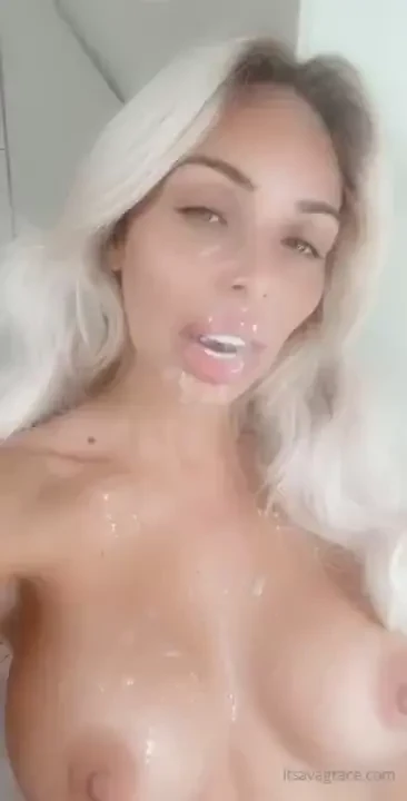 Sloppy hand job i just took the biggest load ever all over me im such 