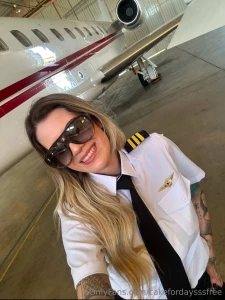 This hot pilot is ready to taken off jump on board unbuckle up and part 403