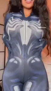 I felt so hot in this venom costume it hugged my sexy curves in all part 1