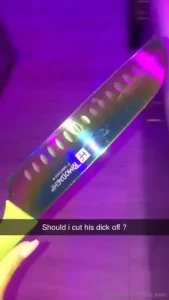 Should i cut his dick off send tip if you think i should