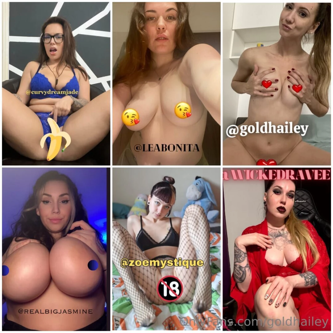 Pussy amp pretty tits curvydreamjade leabonita goldhailey 