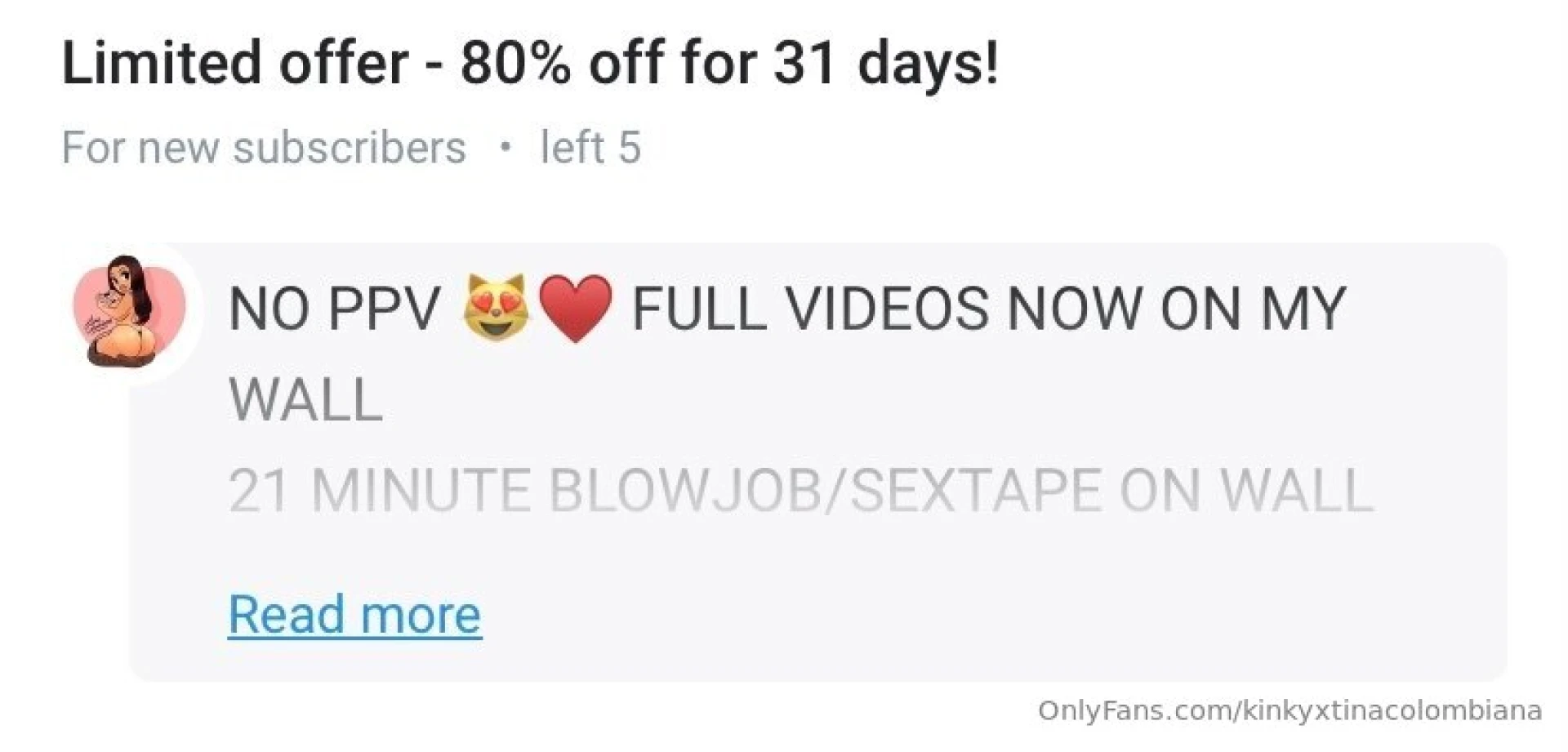 Limited spots available for my no ppv vip xtinacolombiana 