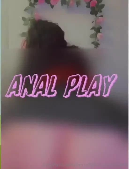 Plug me baby anal play with my plug watch me slide it in and out of my 