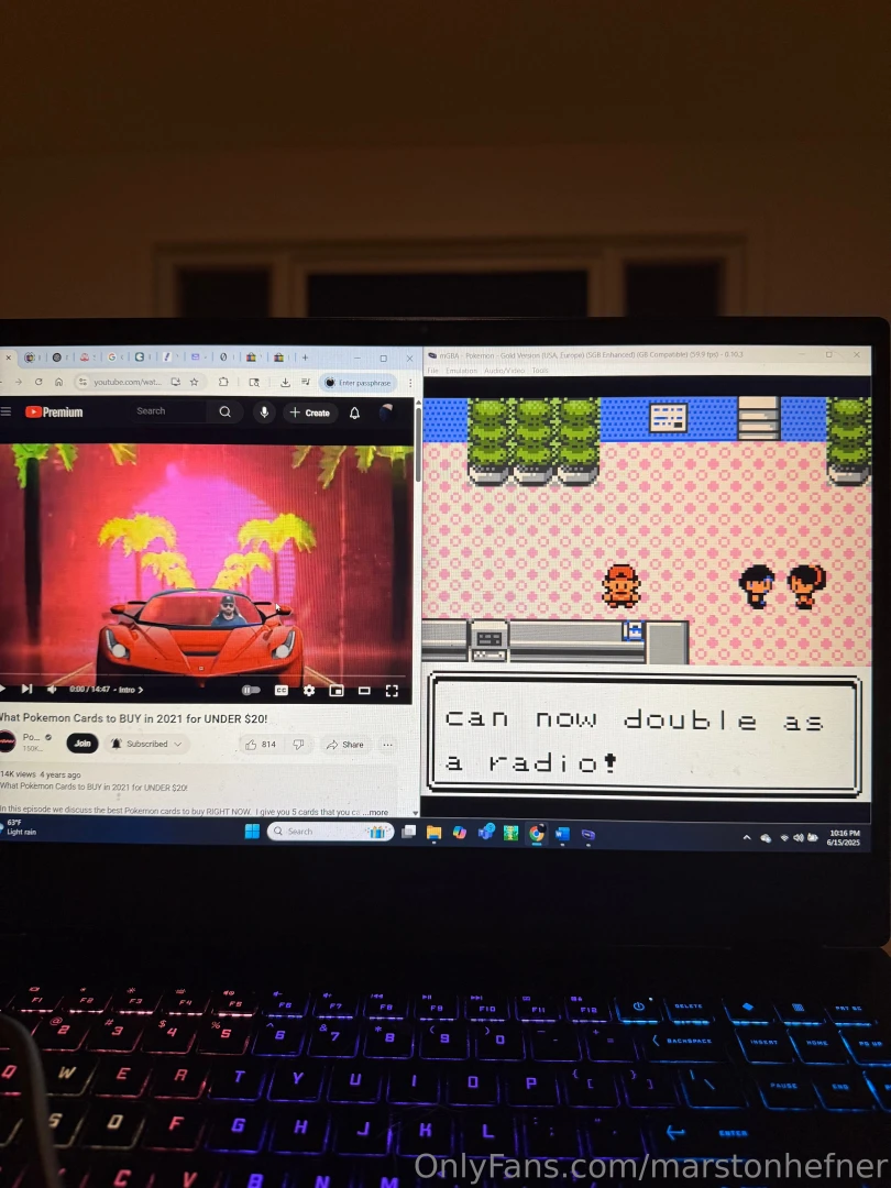 I carved out more me-time and that means i got to play pokemon gold 