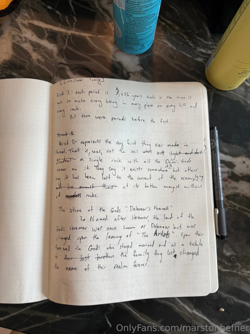 I track time in my book via 4 ages just being like this is fun 