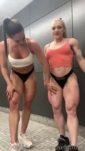 Change room flexing w kbfitgirl1