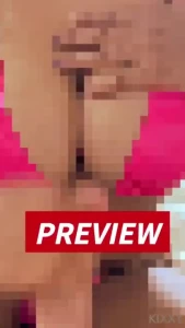 Handjob watch me give a good boy a handjob while in my pink shiny tiny