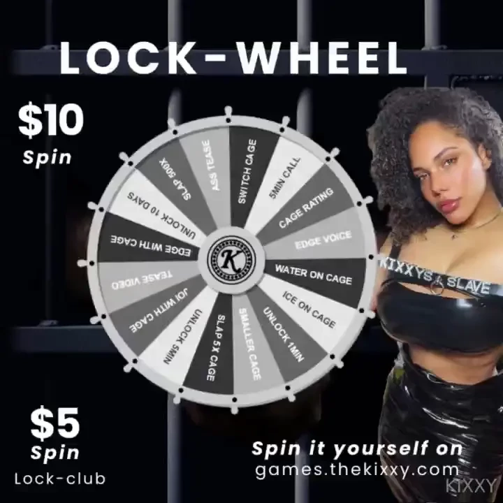 The lock-wheel - 10 a spin or you may join the lock-club check the 