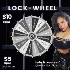 The lock-wheel - 10 a spin or you may join the lock-club check the
