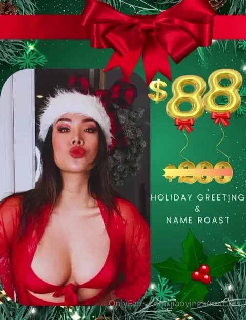 Unlock this message for a custom name roast or holiday greeting and my 