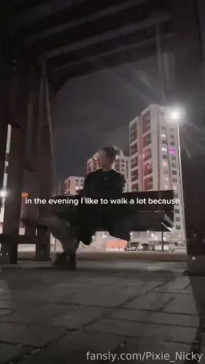 Would you like to spend a cozy evening with me outdoor blog video 