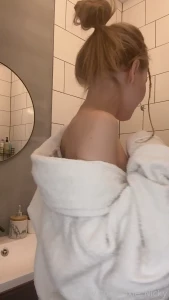 Come in the shower with me but only to wash up fyp petite teen blonde