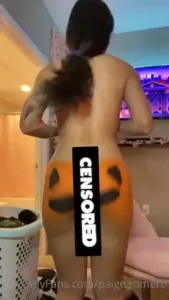 Preview for painting my ass like a pumpkin and twerking