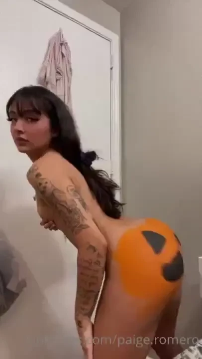 Preview for watch me paint my ass like a pumpkin stripping off my 