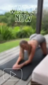 Hot naked yoga i got so horny during my workout i strip off in front