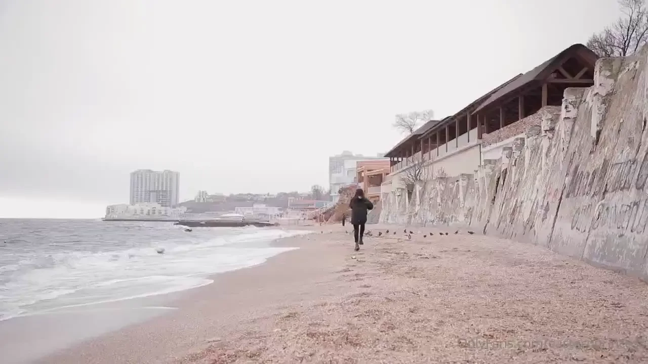 You stand on the shore and feel the salty smell of the wind that blows 