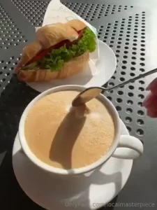 I went to the gym and then treated myself with some tasty snack and