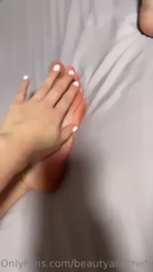 Feet fresh out of the socks they are soo warm and toasty if you re