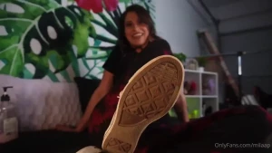 Shoe licker humiliation look what your life has come to licking my