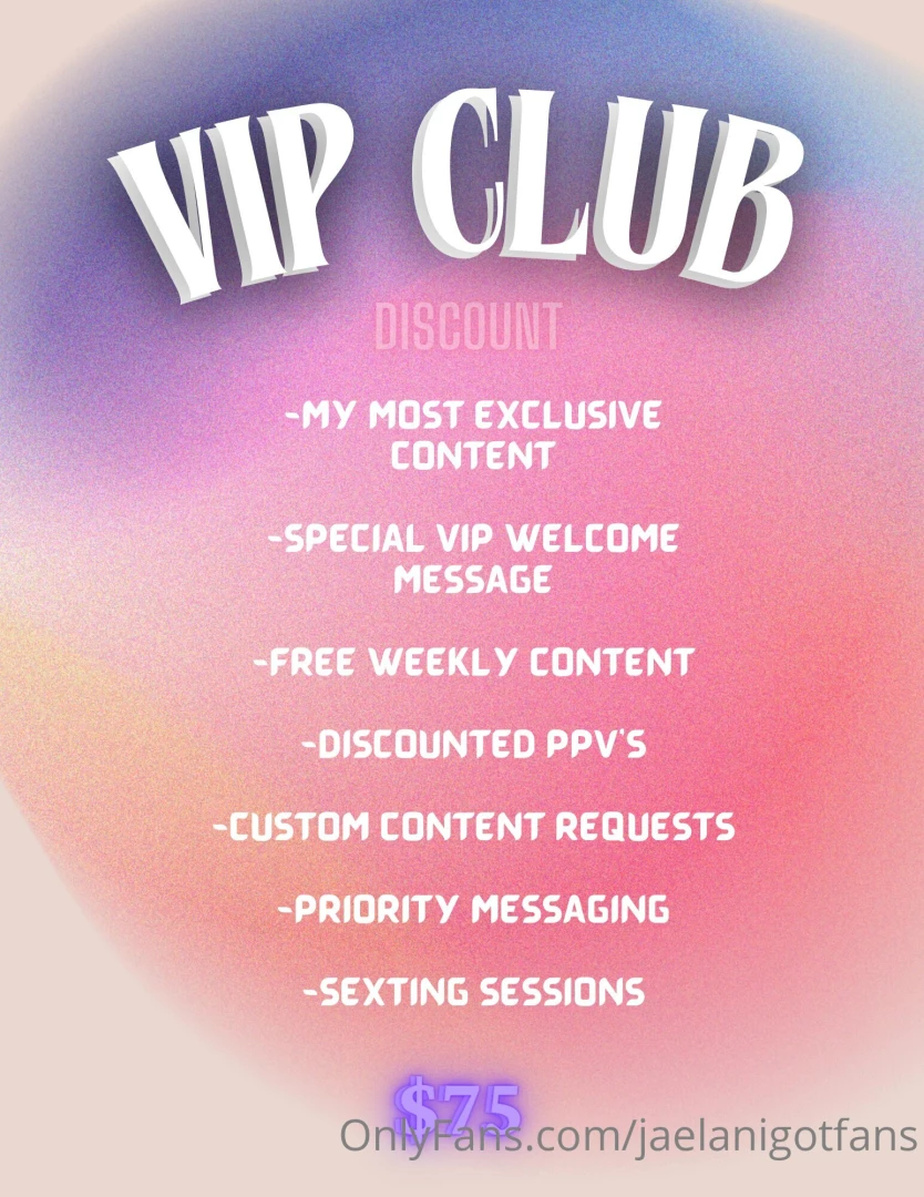 Introducing my vip club sale tip me 75 only to join don t miss out on 