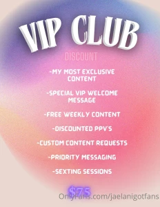 Introducing my vip club sale tip me 75 only to join don t miss out on