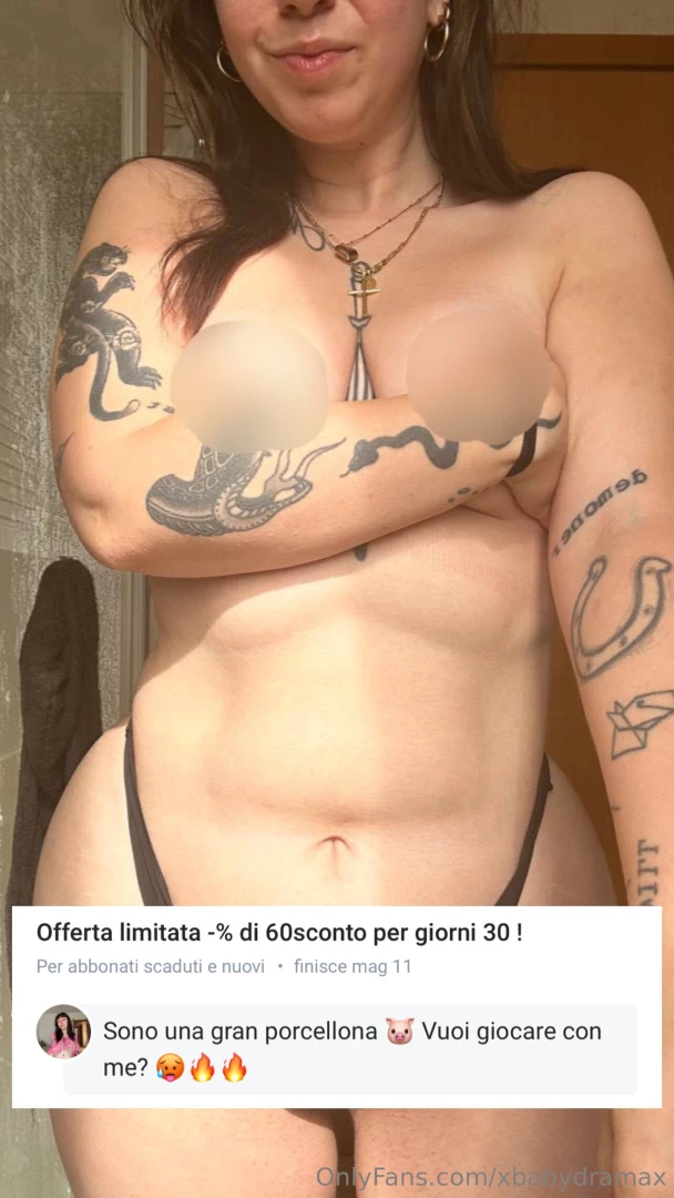 Buongiorno tra poco entro in doccia vieni con me ti aspetto con il 60 