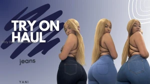 New youtube video trying on some of my stretchiest jeans