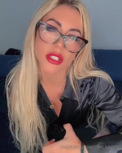 Sexy secretary cosplay in bed fingering her pussy for you 12 99 8min