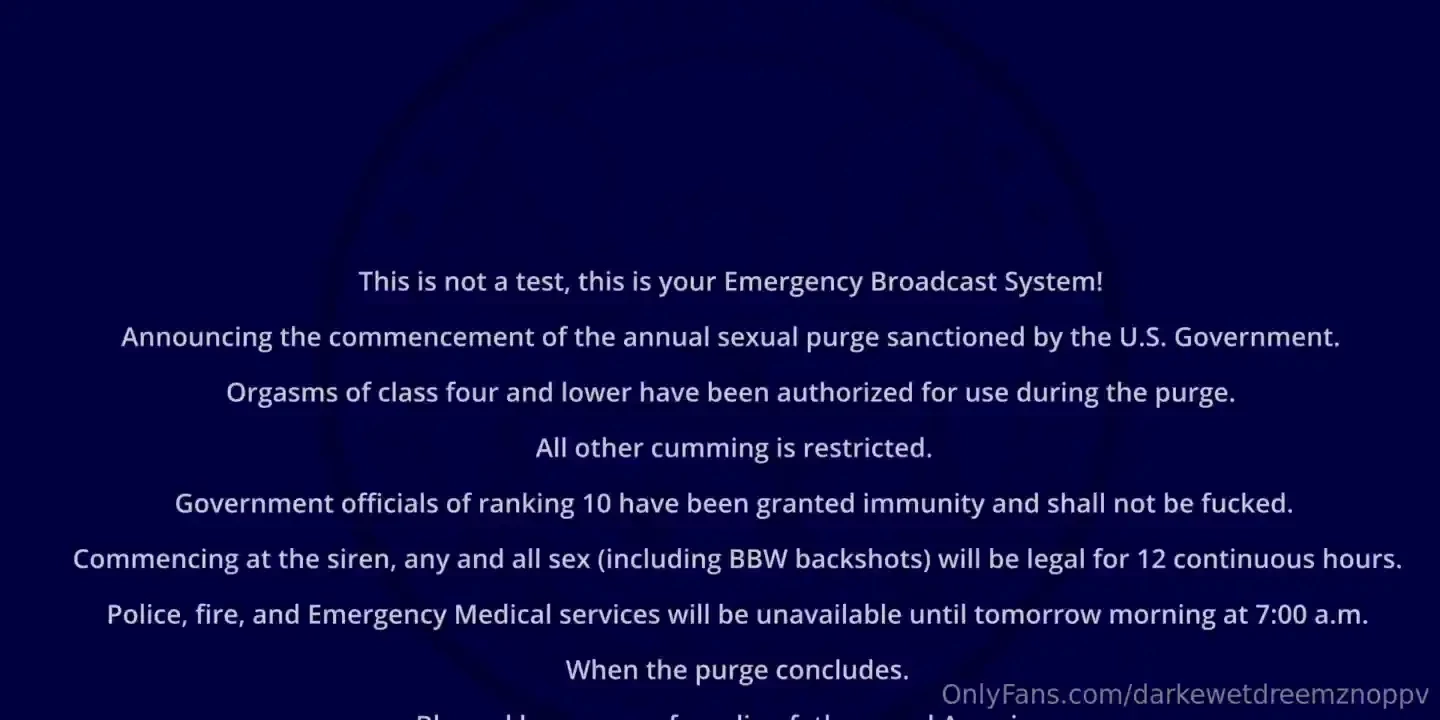 The purge has begun will you participate 