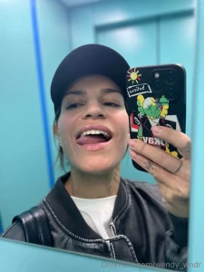 Mirror selfie with a cheeky grin there s always a reason to have fun