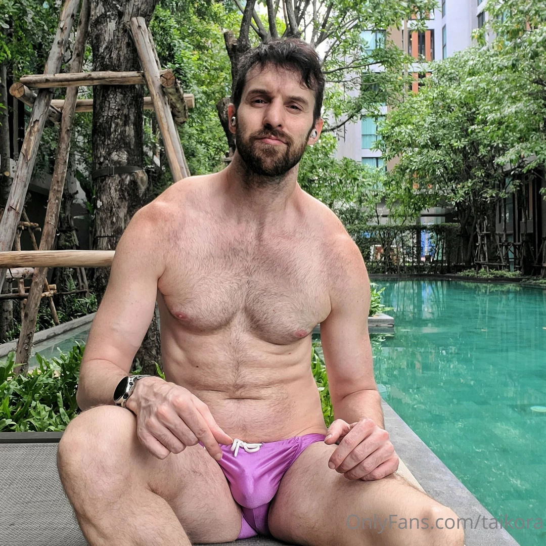 Obsessed with my purple swim briefs ps if you want a personalised 