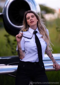 This hot pilot is ready to taken off jump on board unbuckle up and part 180