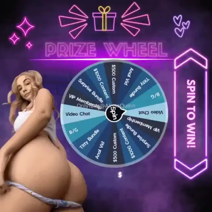 Prize wheel everybody is a winner in this game get the chance to win a 