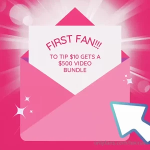 First person to tip 10 gets a 500 video bundle