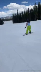 Just shredding the slopes