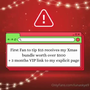 Get my xmas bundle worth over 1000 and a three month link to my vip